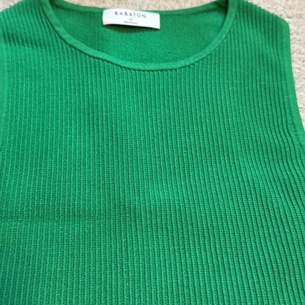 Aritzia Babaton Sculpt Knit Racer Cropped Tank - Picture 5 of 6